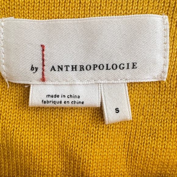 Anthropologie knit Mustard Top - Picture 8 of 8